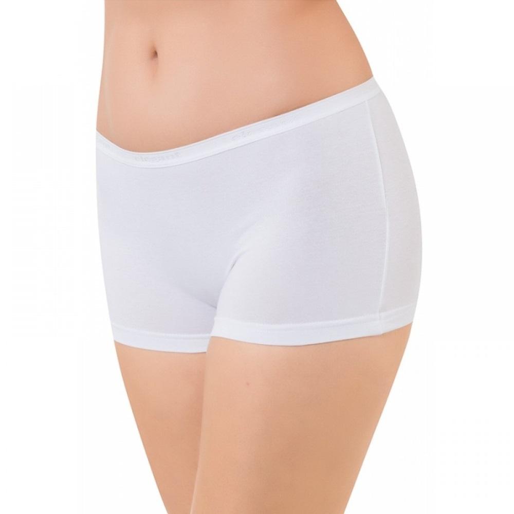 Gümüş 3016 Bayan Düz Likralı Boxer - Gri - M