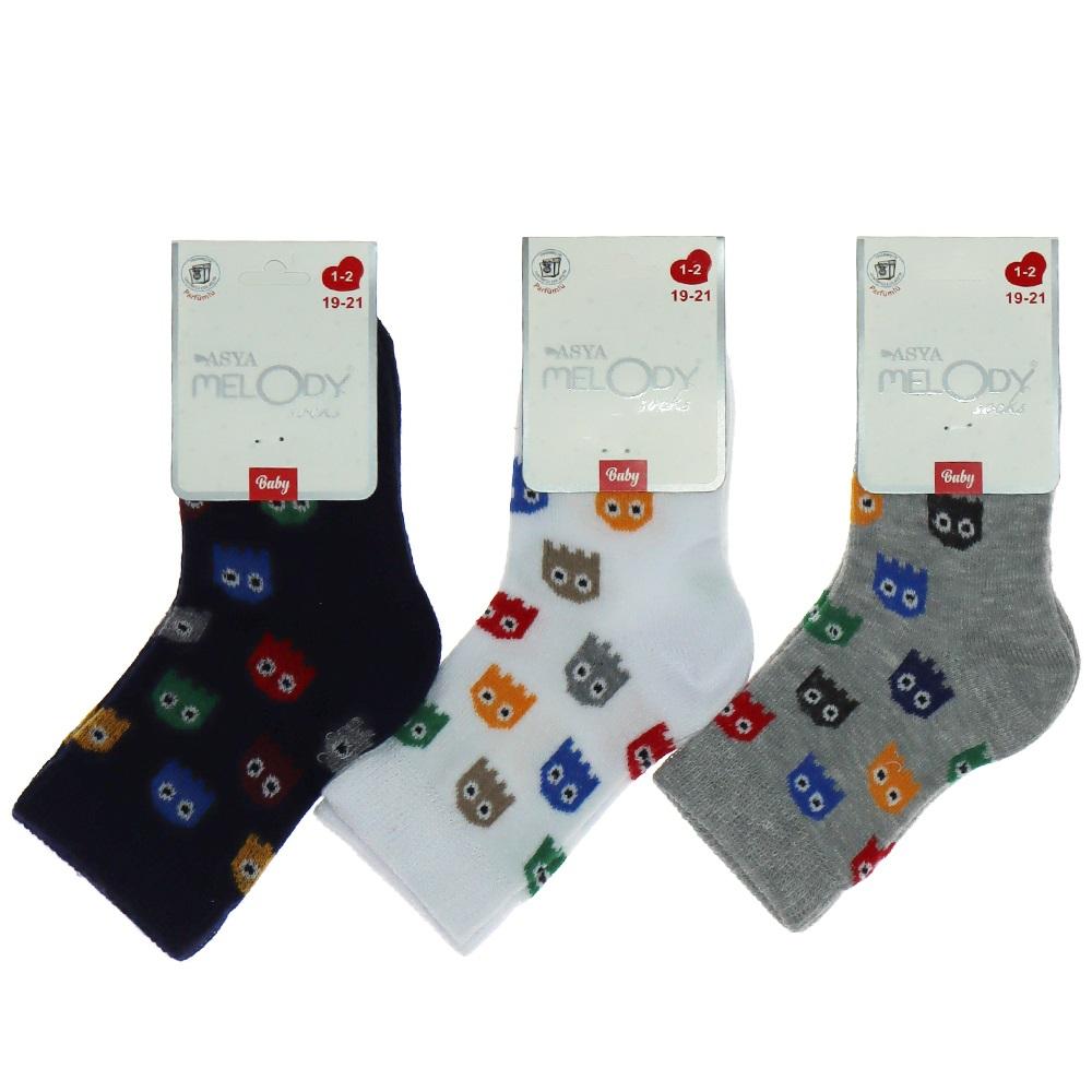 Melody Çocuk Likralı Penye Soket Çorabı