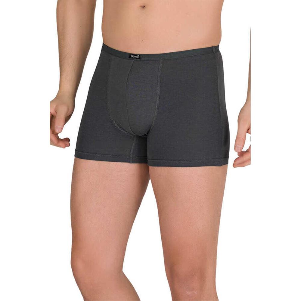 Berrak İç Giyim 4488 Erkek Modal Boxer Şort - Füme
