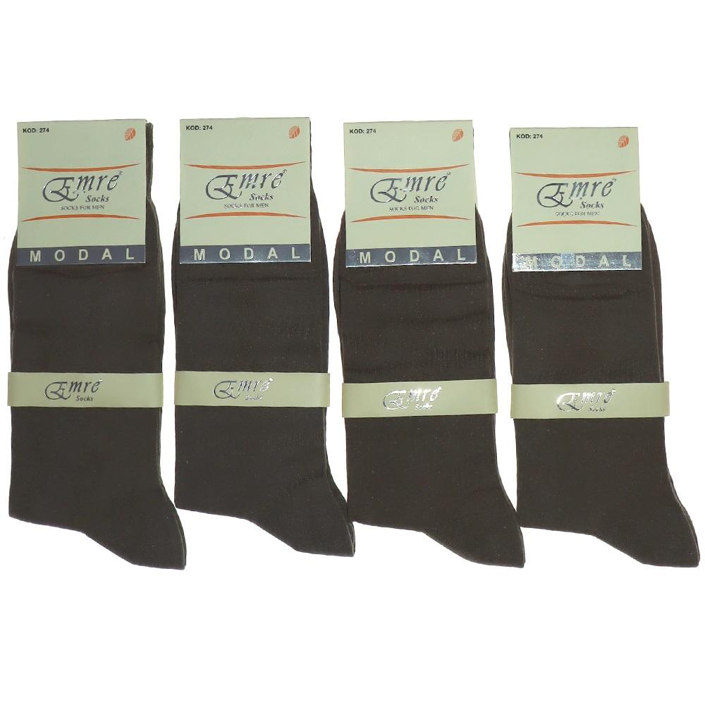 Emre 274 Erkek 200 İğne Dikişsiz Modal Soket Çorap
