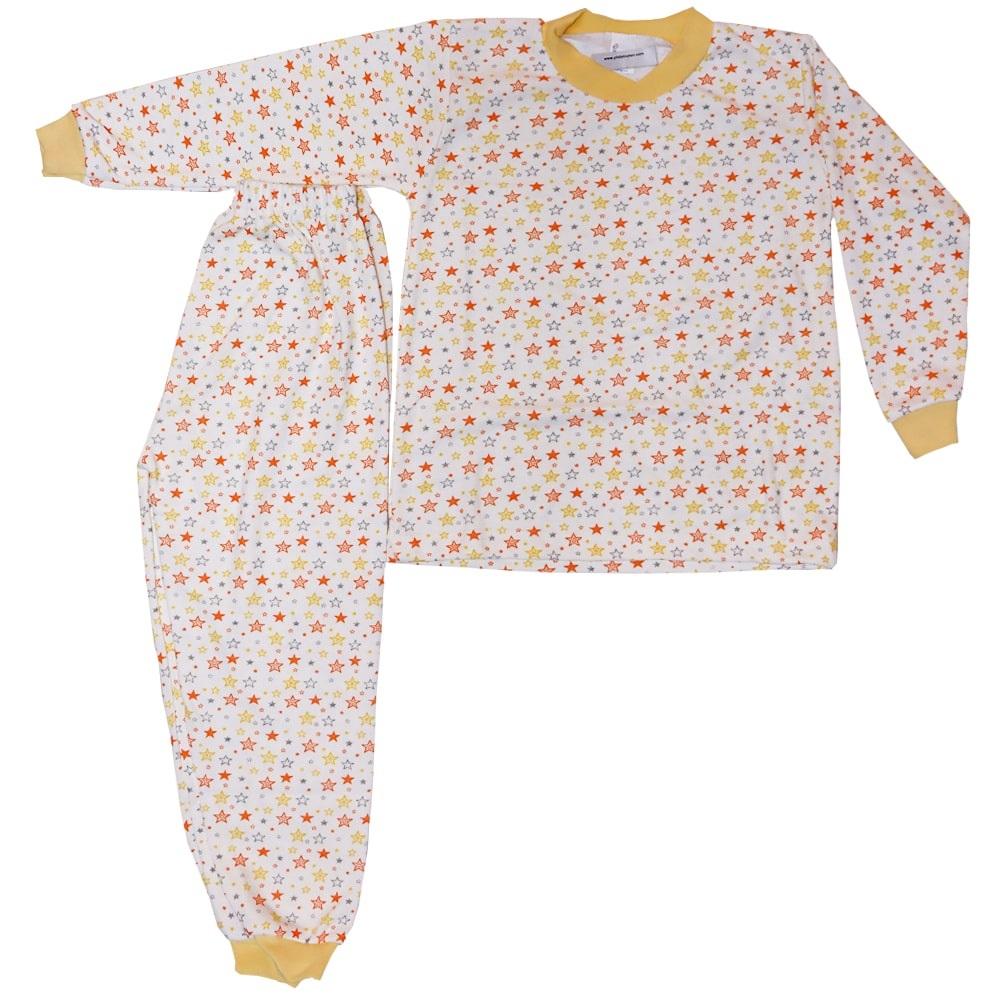 Yıldız Desenli Penye Pijama Takım 7-8-9 Yaş