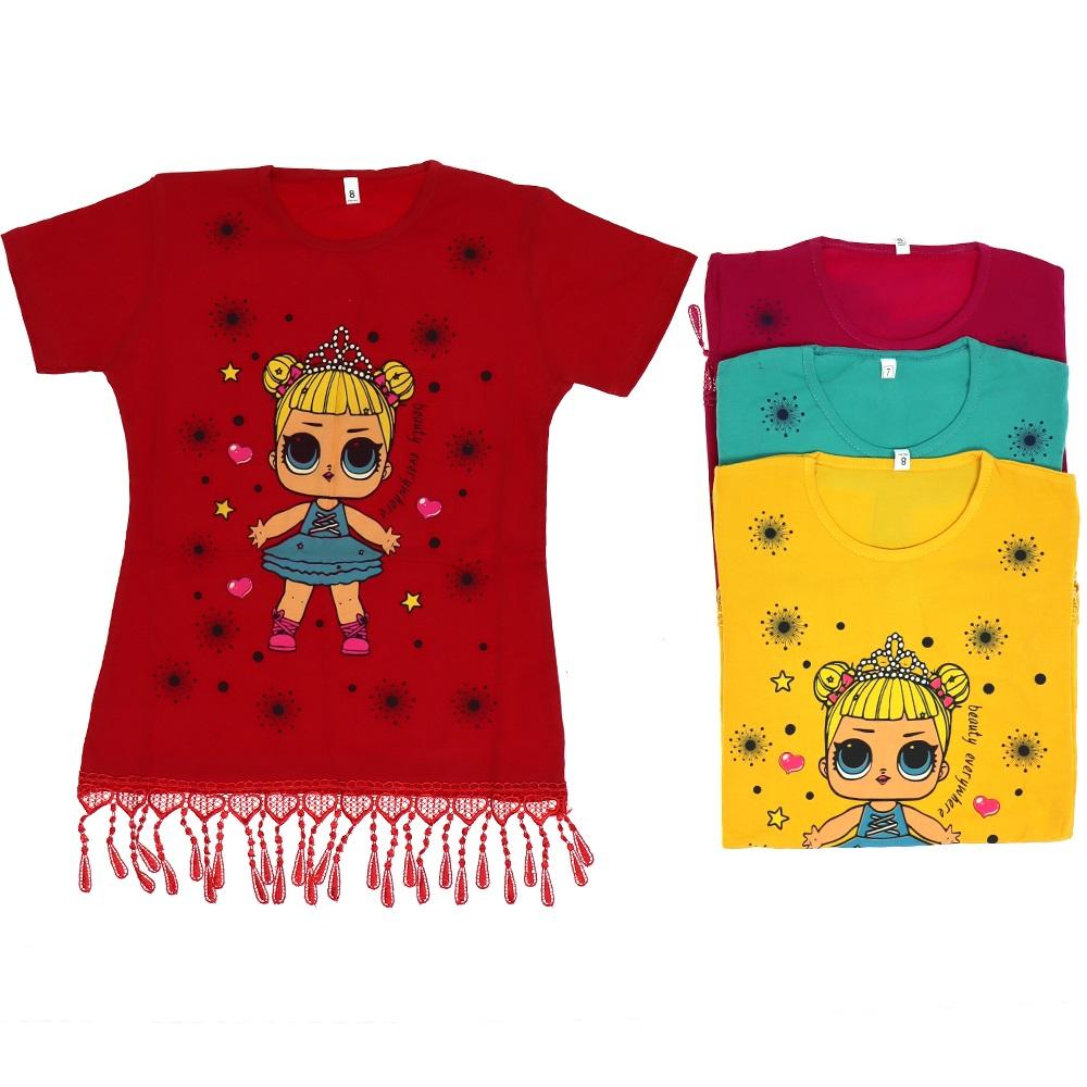 Bambino Bebek Baskılı Kız Çocuk Tişört 5-8 Yaş