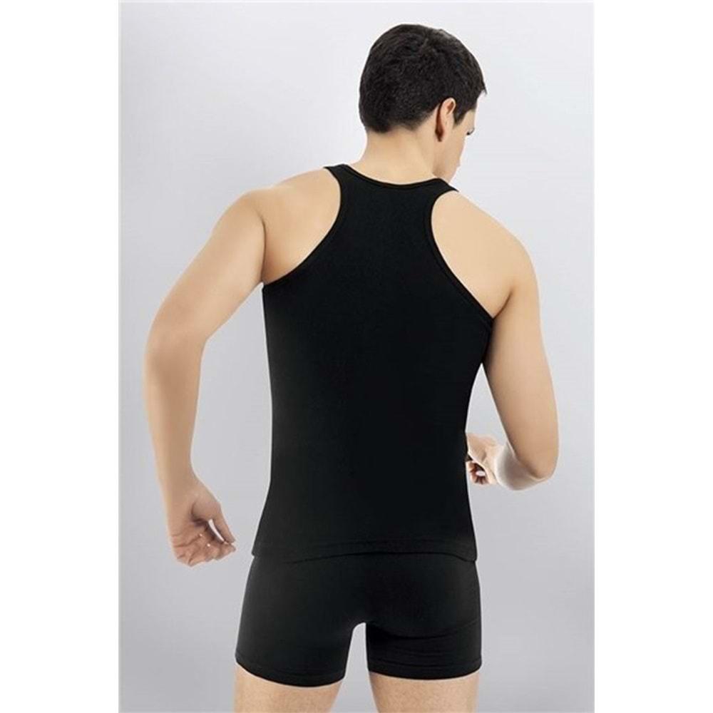 Kota 1002 Erkek Elastan Likralı Penye Rambo Atlet - Gri - M