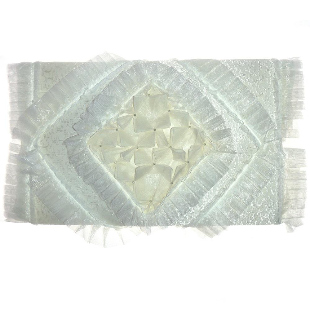 Kdk Tüllü İncili Çamaşır Makina Örtüsü