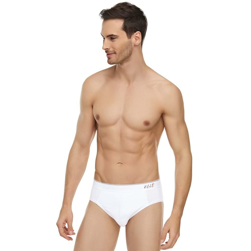 Tutku Elit 1351 Erkek İncebel Kemerli Elastan Slip Külot - Siyah - XL