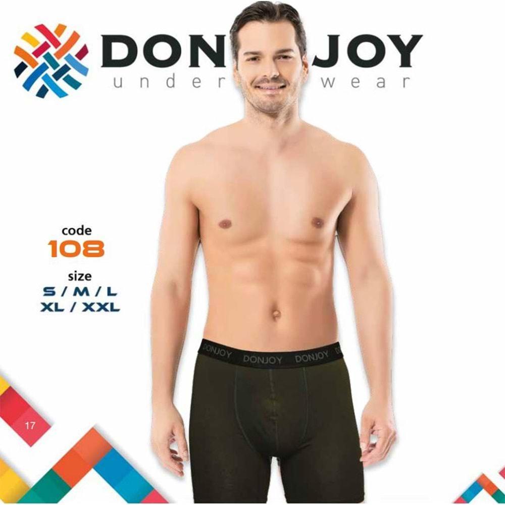 Donjoy DJ108 Erkek Likralı Uzun Paça Boxer