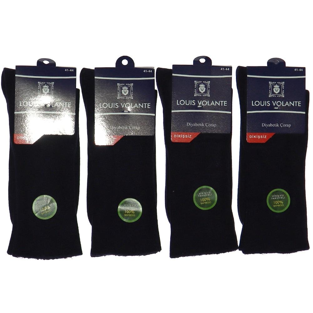 Louıs Volante Erkek Bambu Diyabet Likralı Soket Çorap