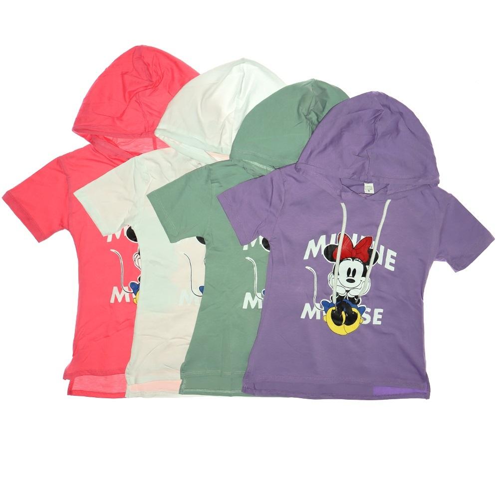 Nirvana Minnie Mouse Baskılı Penye Kız Çocuk Tunik 13-16 Yaş - Lila