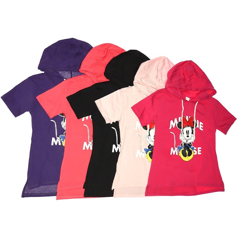 Nirvana Minnie Mouse Baskılı Penye Kız Çocuk Tunik 13-16 Yaş - Siyah