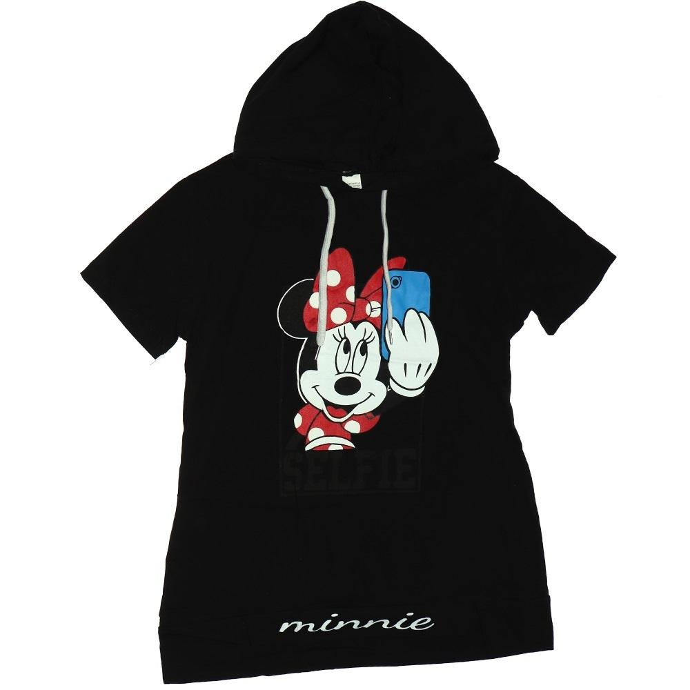 Nirvana 485 Süprem Minnie Baskılı Kız Çocuk Sweatshirt Tişört 13-16 Yaş - Siyah