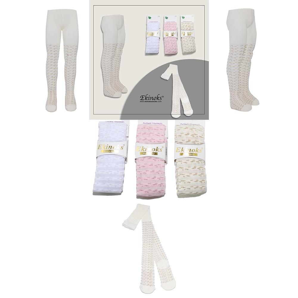Ekinoks Çocuk Desenli Bambu Külotlu Çorap - Karışık Renk - 3-4 YAŞ