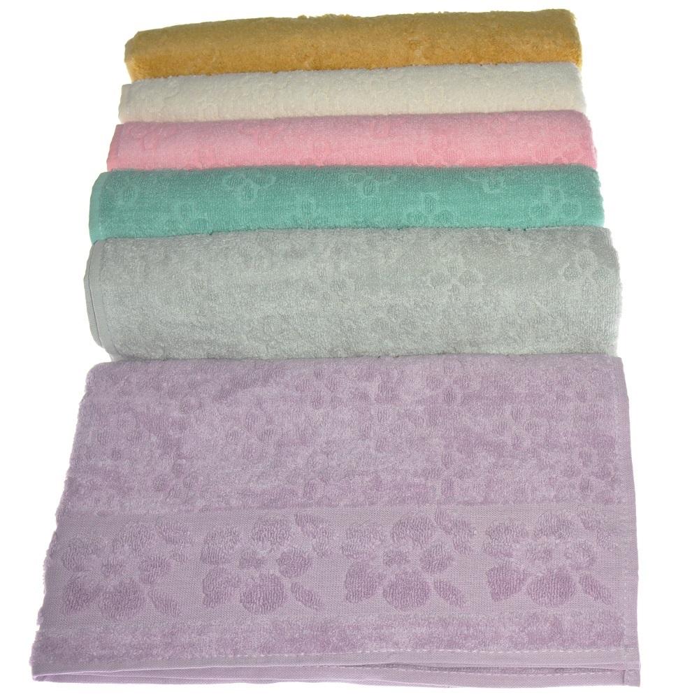 Durul 050 Bambu Çiçekli 1700gr El Yüz Havlusu Ebat 50x90cm