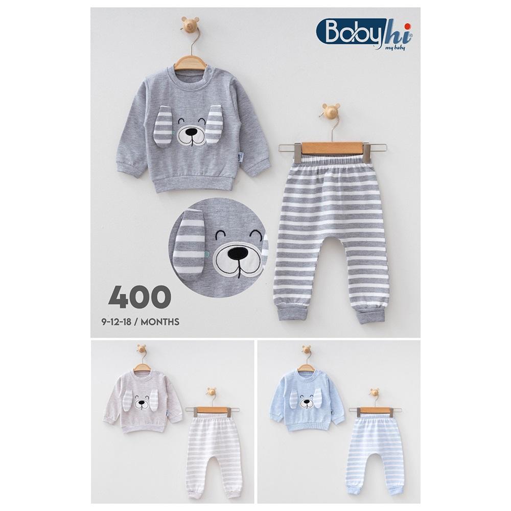 Baby Hi 400 Erkek Bebe Sarkan Kulaklı Takım 9-12-18 Ay