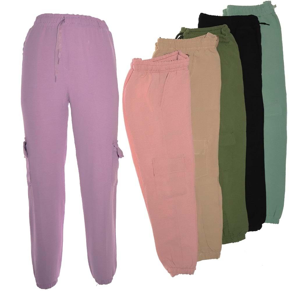 Egecan 1008 Kız Çocuk Ayrobin Kargo Cep Pantolon 13-16 Yaş - Haki - 13-16 YAŞ