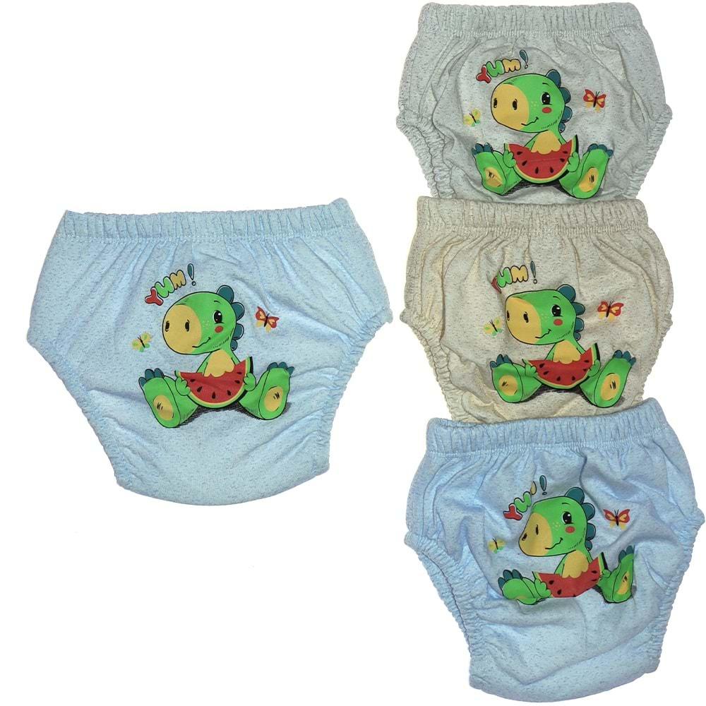 Story Baby 11-016 Erkek Çocuk Dinazorlu Alıştırma Külotu 1-2-3 Yaş