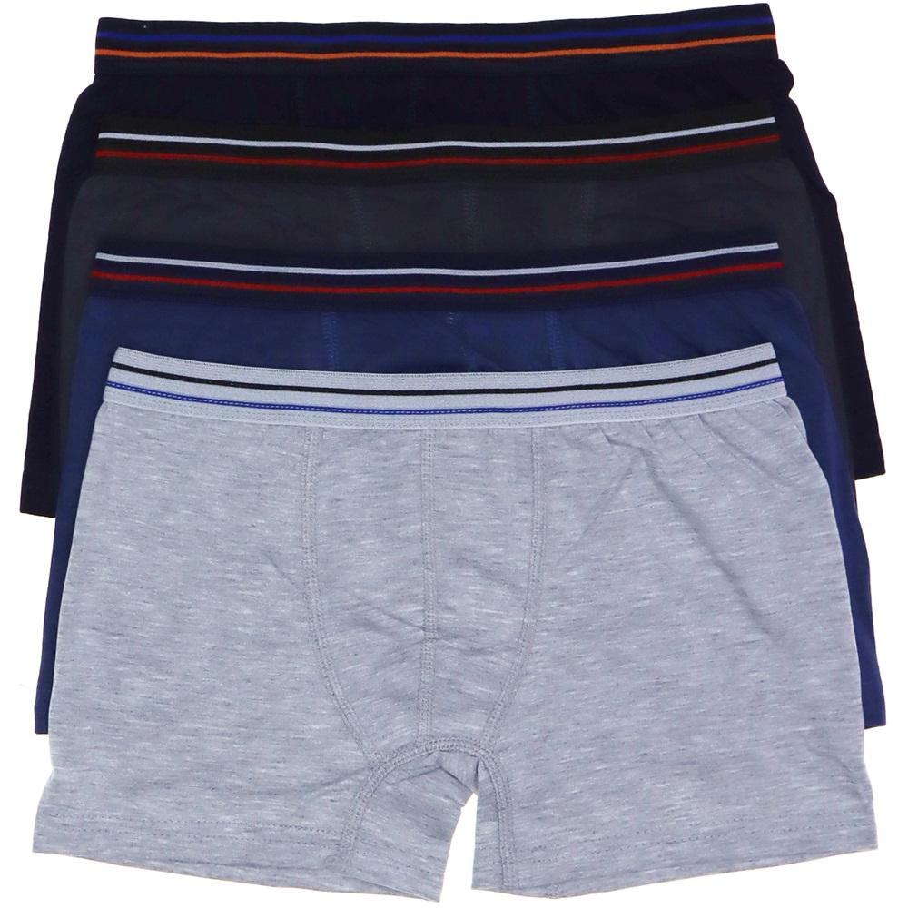 Al Deza 551 Düz Erkek Çocuk Boxer - karışık renk - 5-6 YAŞ