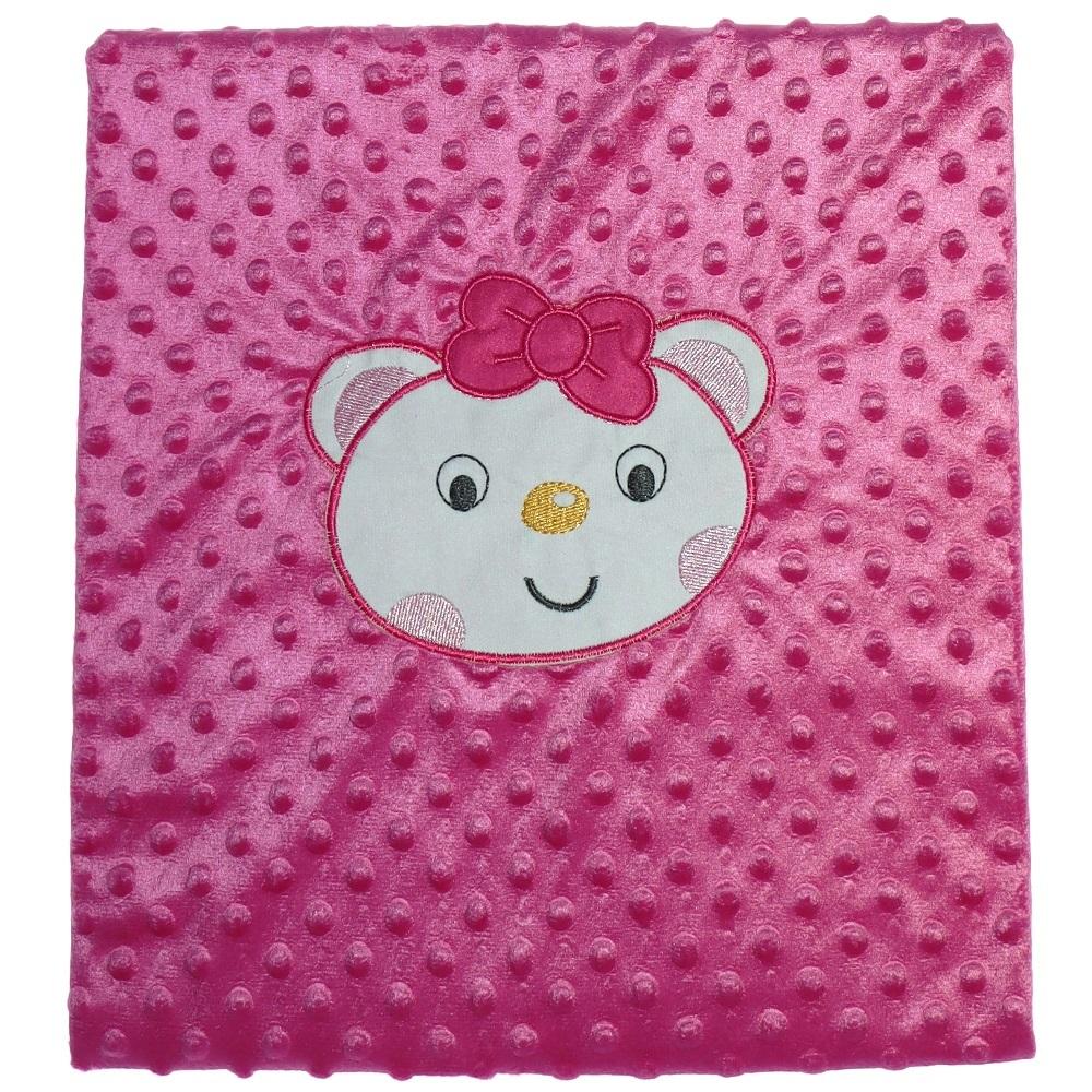 Bebiş 1124 Bebe Nohutlu Fiyonklu Ayı Nakışlı Battaniye 0-1 Yaş