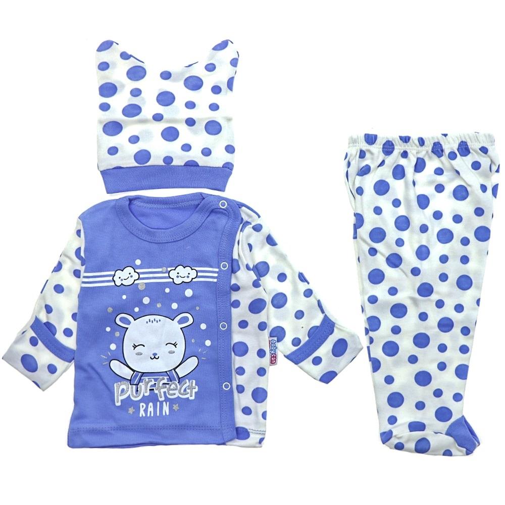 Baby Can 9217 Bebe Purfect Bas. Bereli 3 Parça Zıbın Takım 0-3 Ay