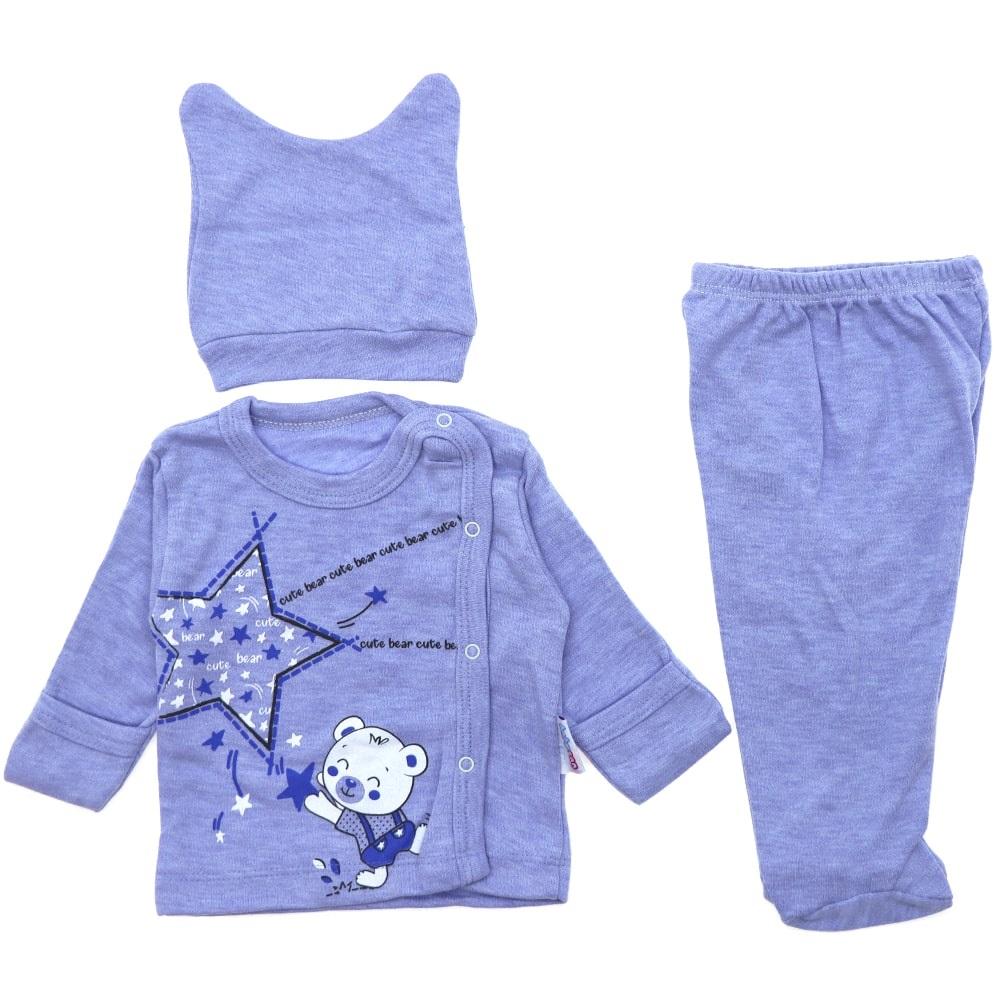 Baby Can 9257 Bebe Purfect Bas. Bereli 3 Parça Zıbın Takım 0-3 Ay