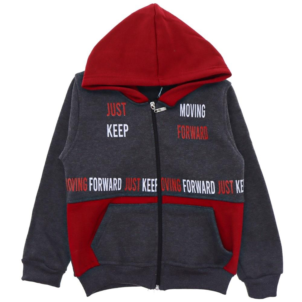 Em&sa Life KT-4052 Erkek Çocuk Just Keep Bas.Boydan Ferm.3İp Sweat 13-16 Yaş