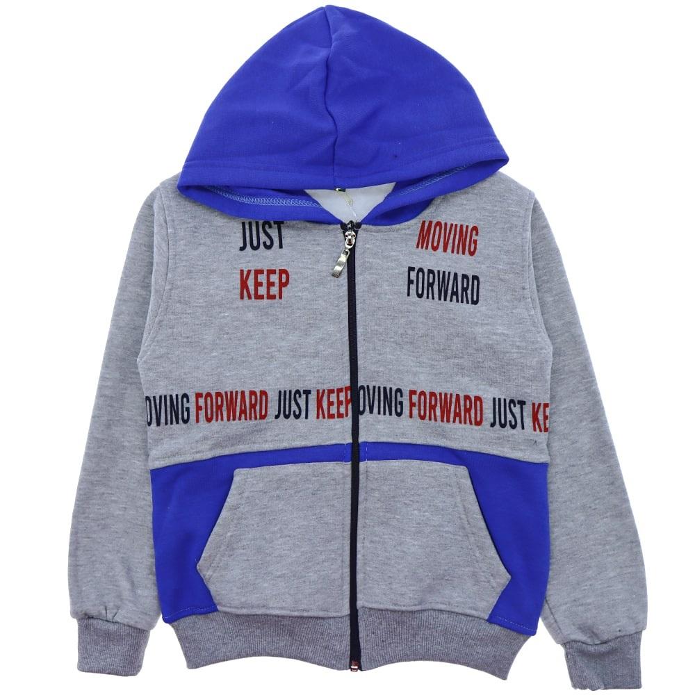 Em&sa Life KT-3052 Erkek Çocuk Just Keep Bas.Boydan Ferm.3İp Sweat 9-12 Yaş