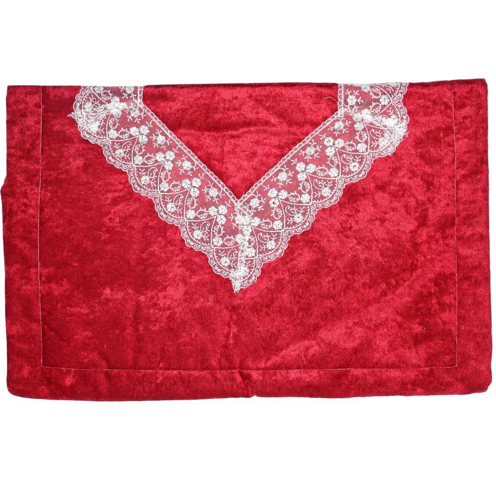 ÖFG Kadife Nakışlı Bantlı Seccade