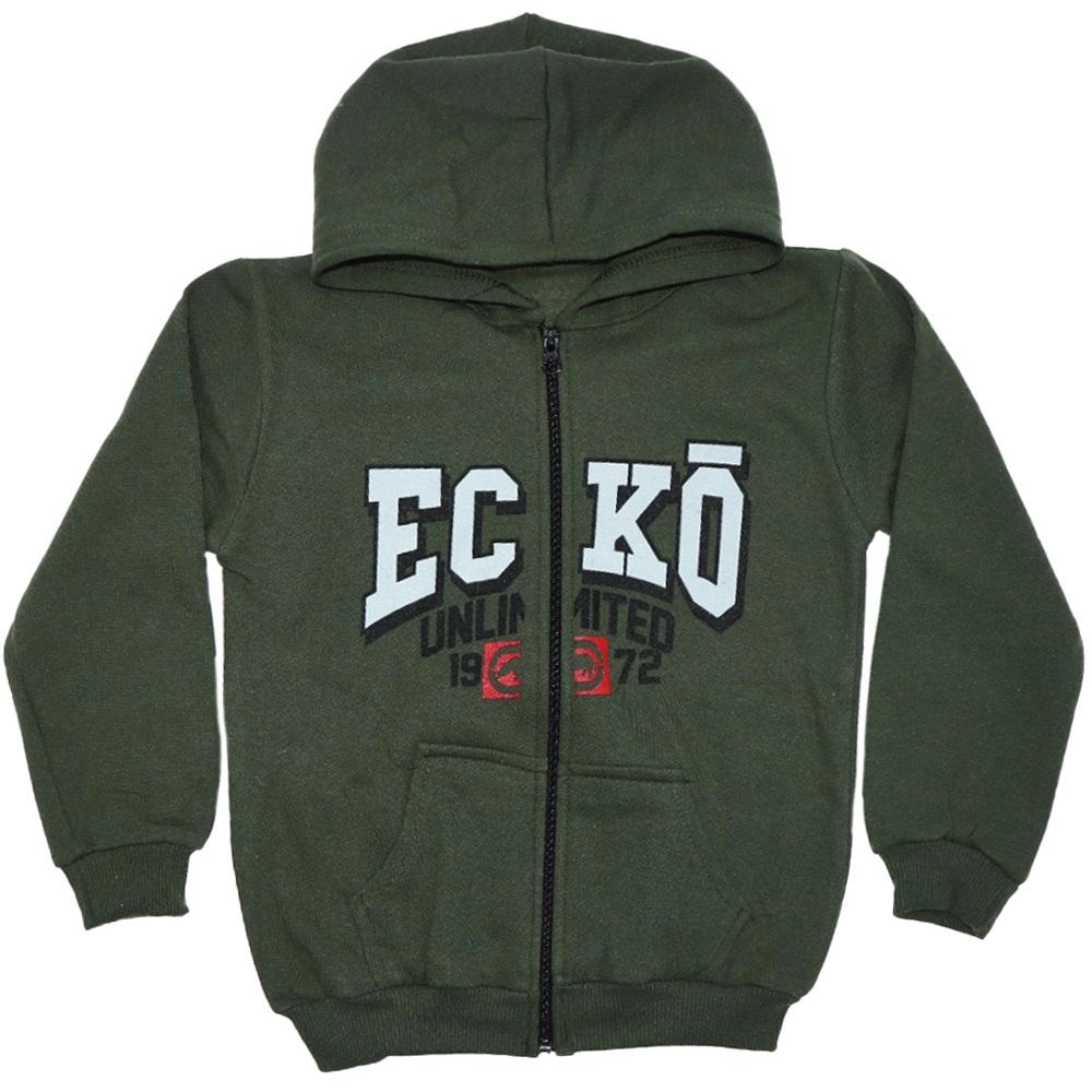 Damlanur 1001 Erkek Çocuk Ecko Bas Fermuarlı 2 İp Şardonlu Hırka 9-12 Yaş