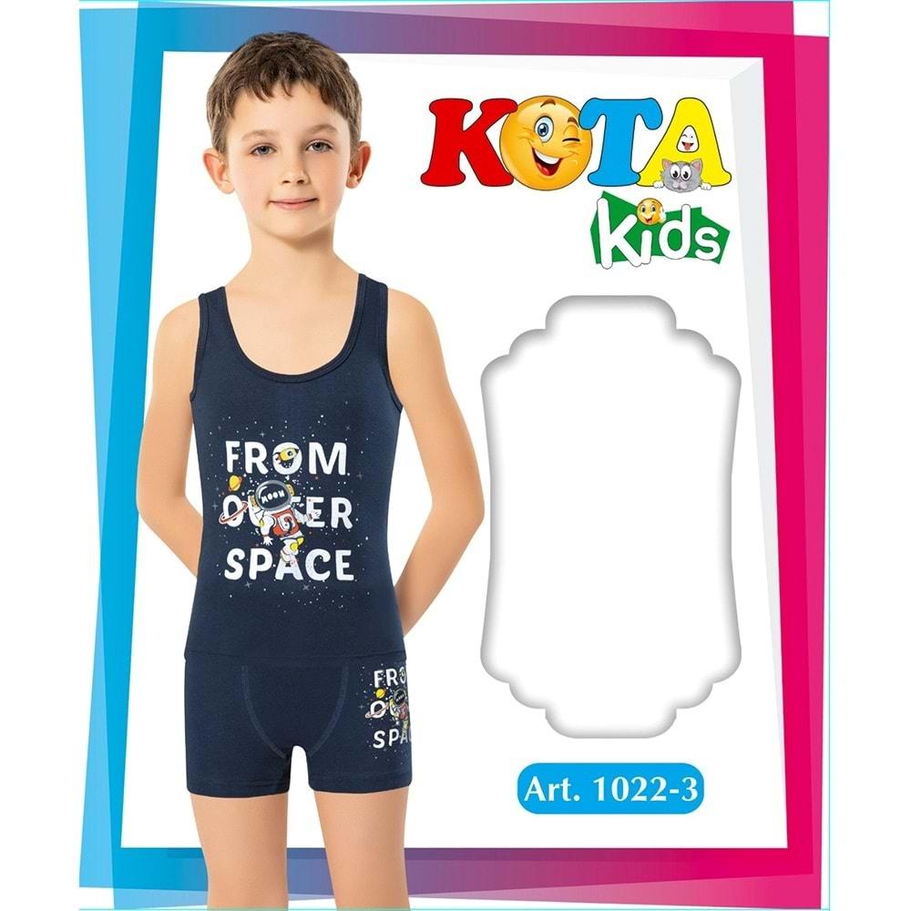 Kota Kids 1022 Çocuk Baskılı Atlet Şortlu Takım