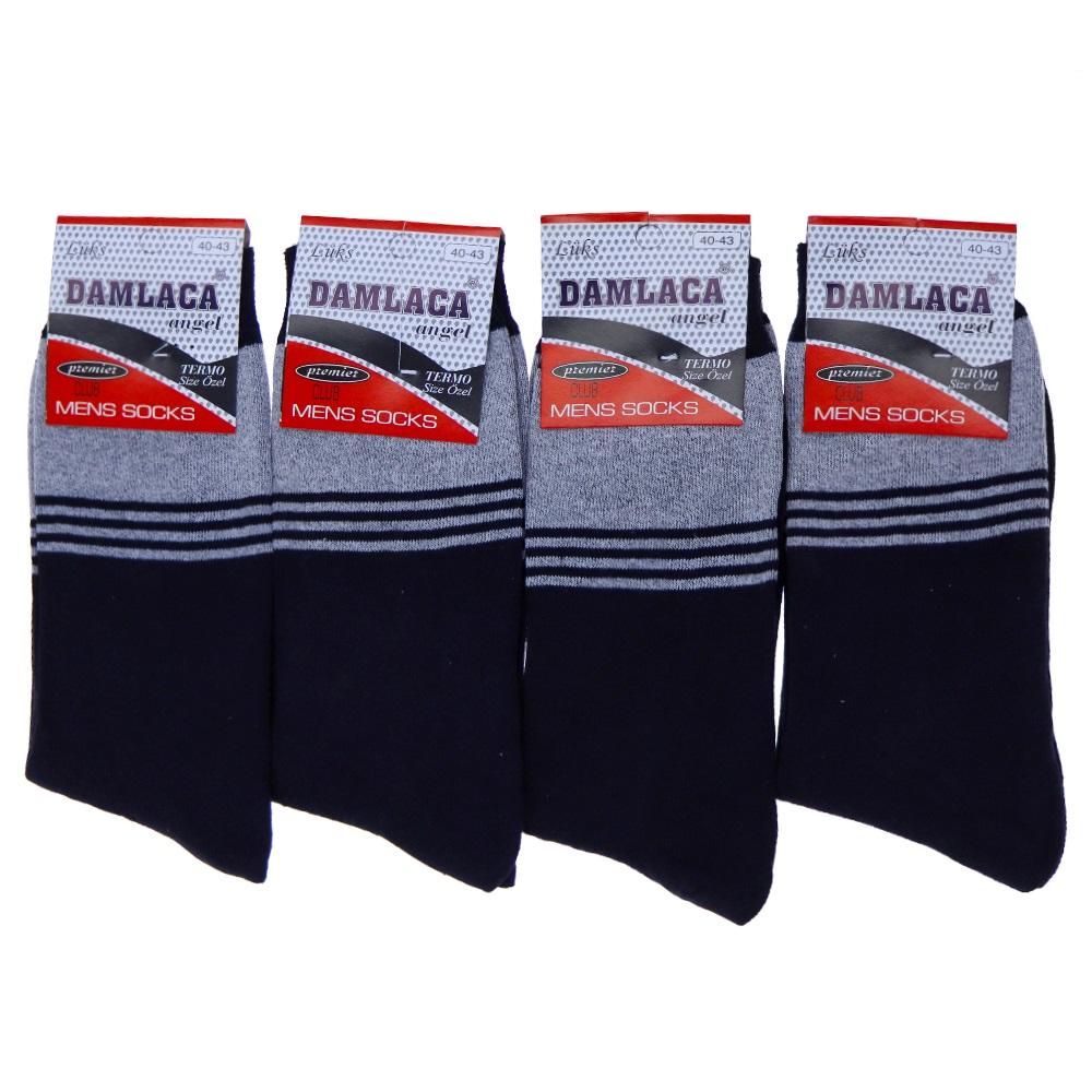 Damlaca 2709 Erkek Likralı Penye Soket Çorap