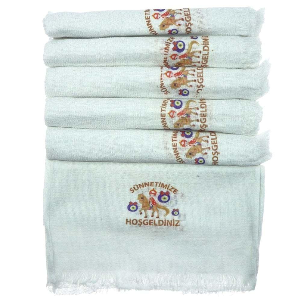 Baktıroğlu Saçaklı Sünnet Havlusu 30x50 cm