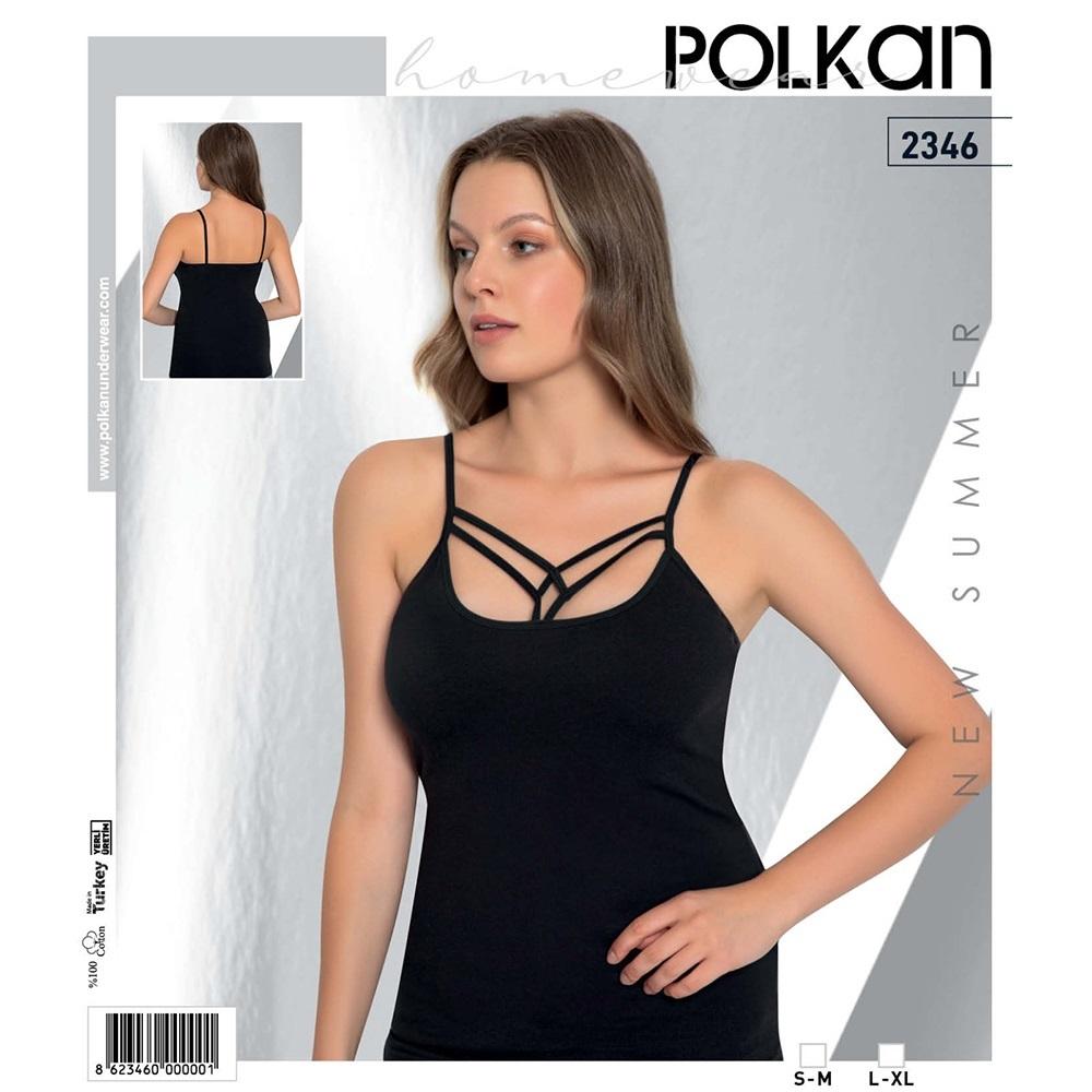 Polkan 2346 Bayan Ön Çapraz Askı Model Atlet