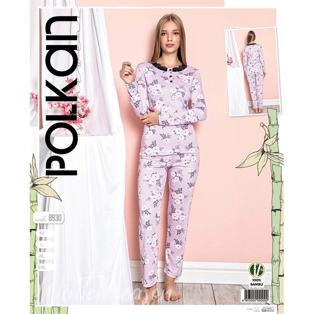 Polkan 8930 Bayan Modal Bambu Pijama Takımı M-2 XL