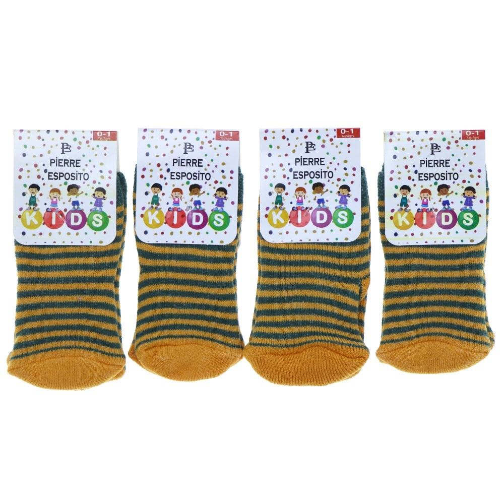 Pierre Esposito Çocuk Desenli Havlu Soket Çorap - Kiremit