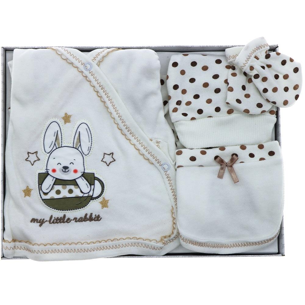 Hopipop 305 My Litte Rabbit 5 Parça Zıbın Seti 0-3 Ay