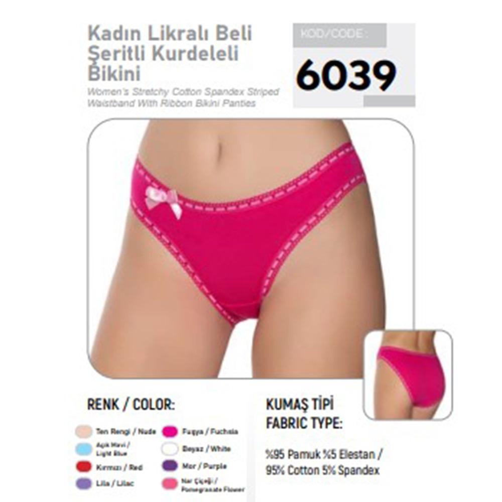 Gümüş 5001 Bayan Düz Bikini (639)