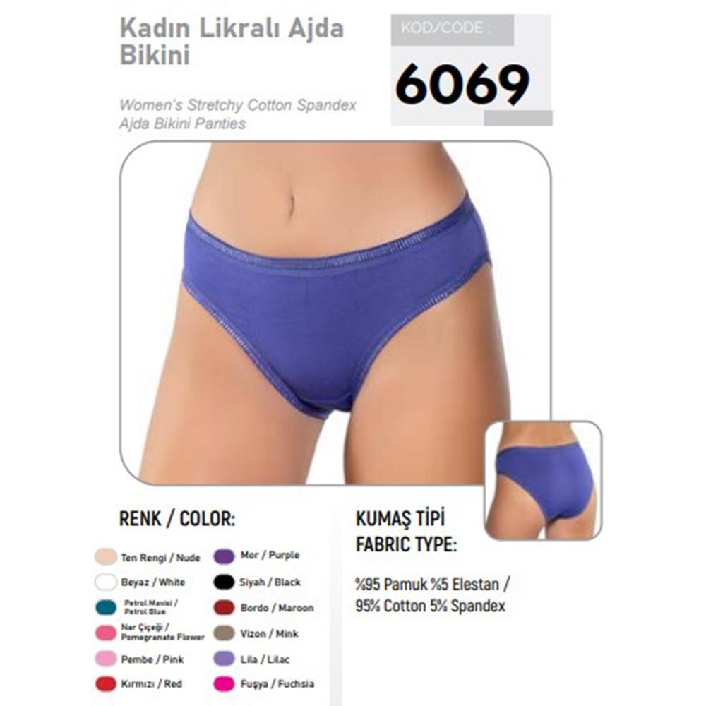 Gümüş 5001 Bayan Düz Bikini (669)