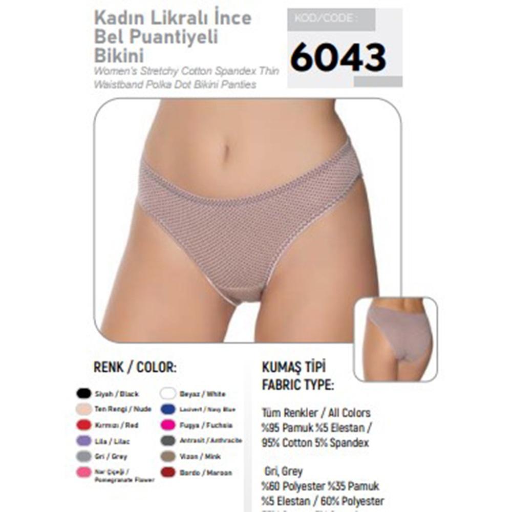 Gümüş 5001 Bayan Düz Bikini (643)