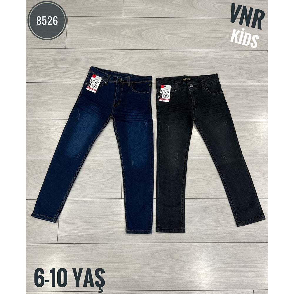 VNR 8526 Erkek Çocuk Krinkıl Yıpratma Kot Pantolon 6-10 Yaş