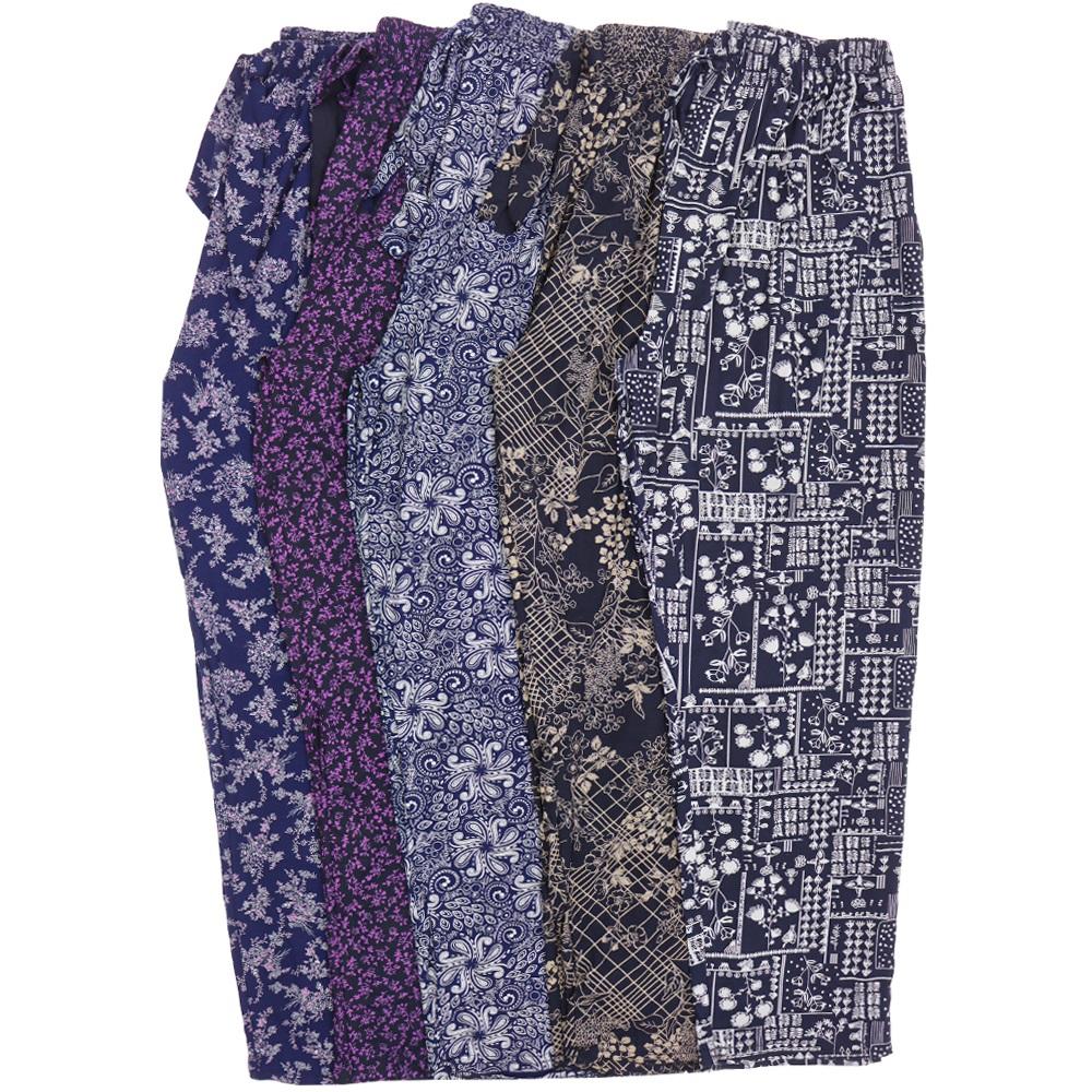 Çopur Bayan Cepli Desenli Penye Pantolon XL-3XL