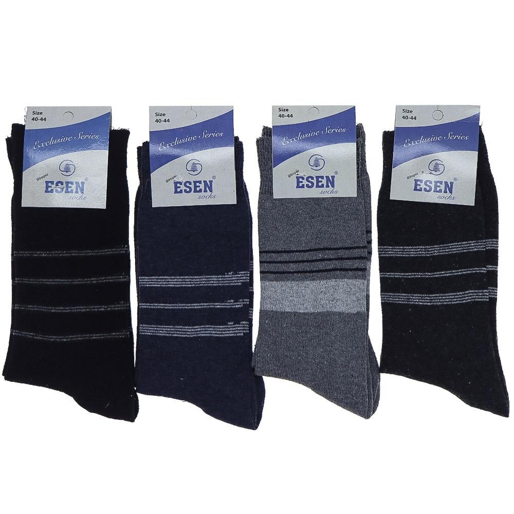 Esen Socks Erkek Likralı Çemberli Soket Çorap