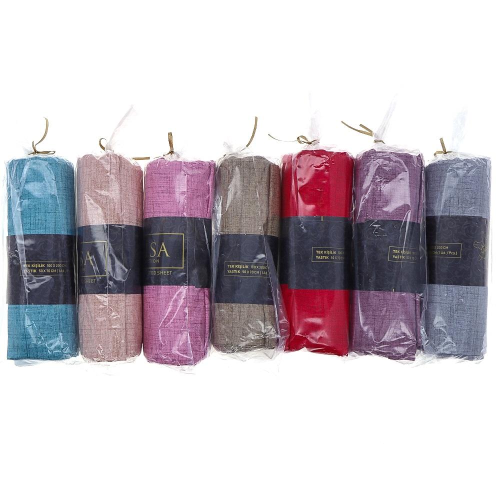 Melisa Düz Çift Kişilik Lastikli Çarşaf 160X200 CM