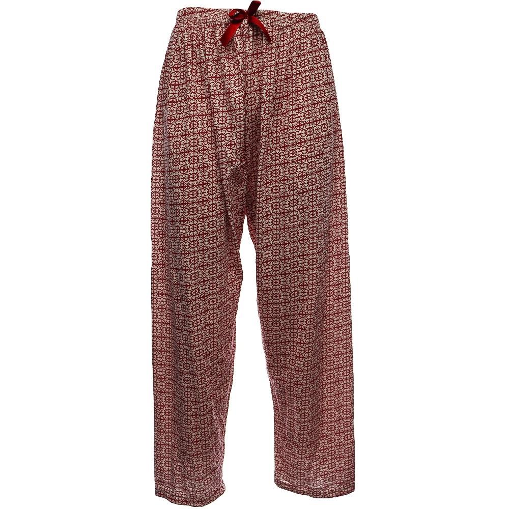 Yentek 410 Bayan Desenli Fiyonklu Mevsimlik Pijama Alt M-XL