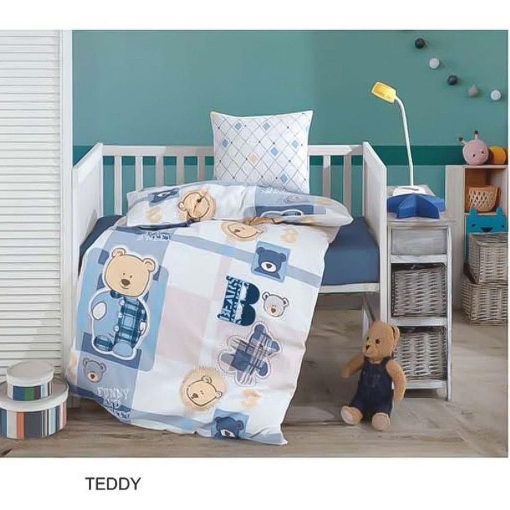 Brillant 43107 Erkek Bebek Teddy Bear Desenli Nevresim Takımı