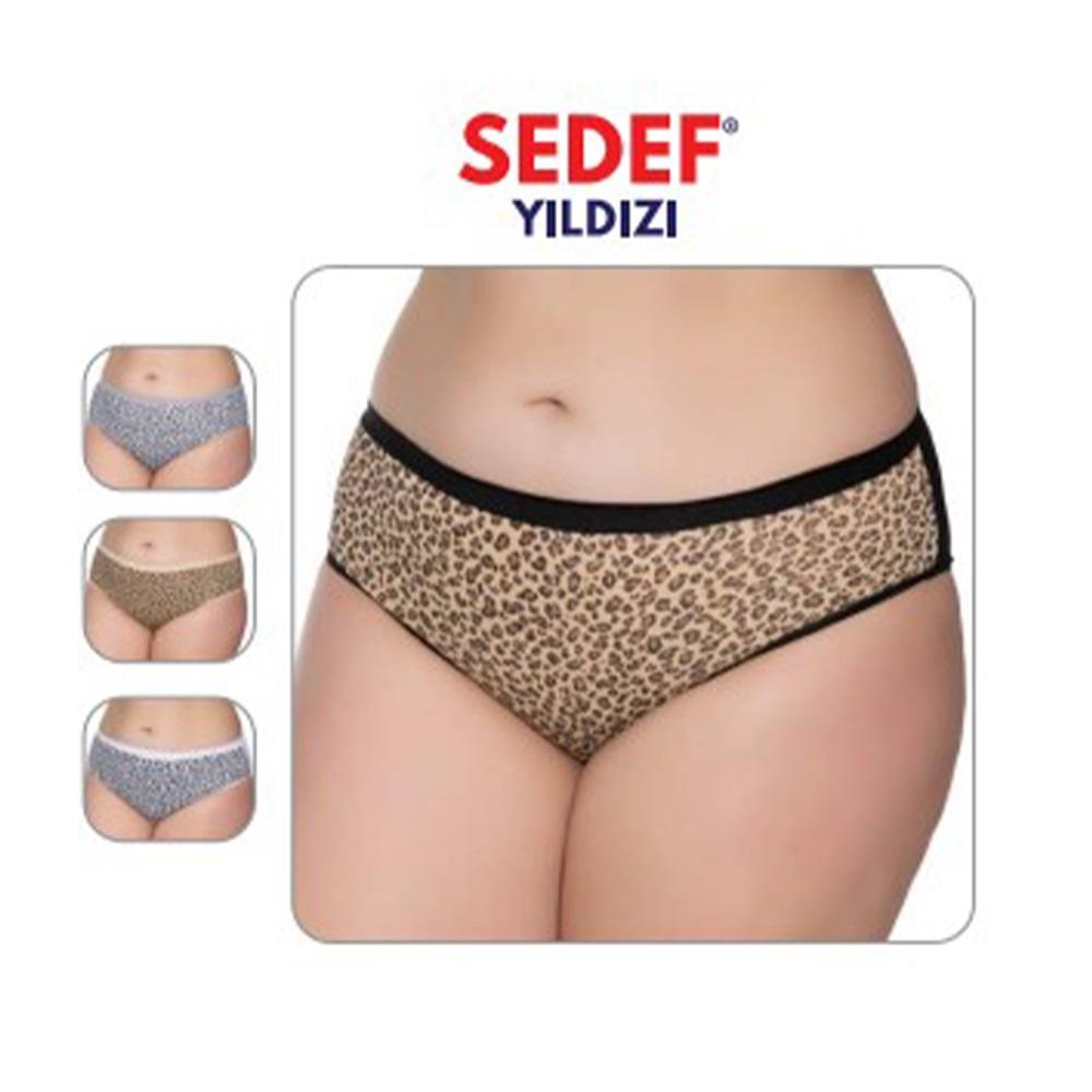 Sedef Yıldız 1059 Bayan Leopar Desen Bato