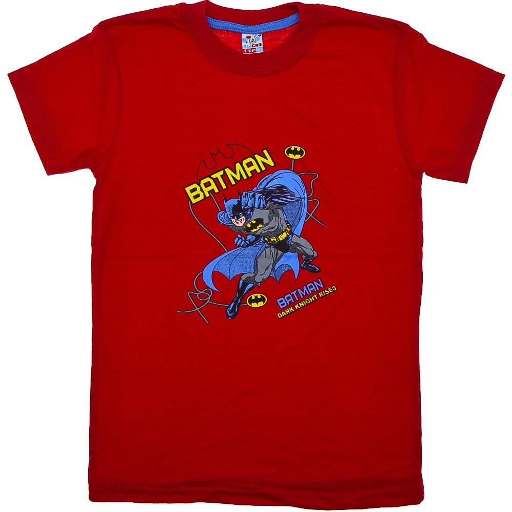 Alican 5007 Erkek Çocuk Batman Bas Tişört 1-6 Yaş