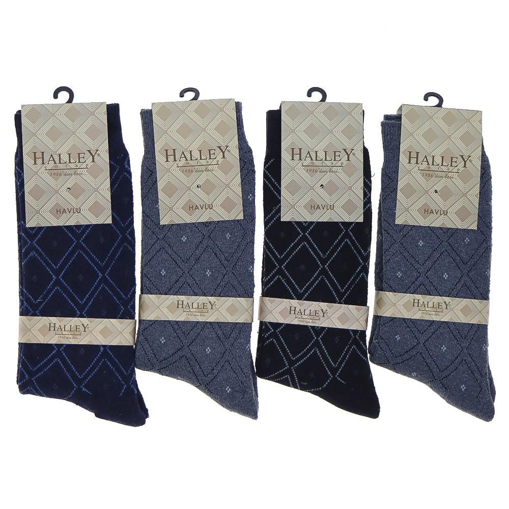 Halley Erkek 10486-10488 Likralı Soket Çorap
