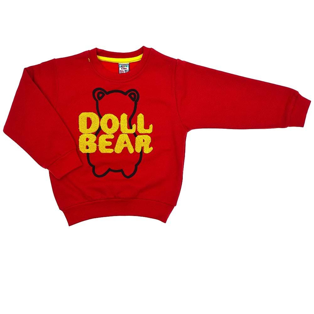 Keskincan Erkek Çocuk Doll Bear Nakışlı 2 İplik Sweat 8-12 Yaş