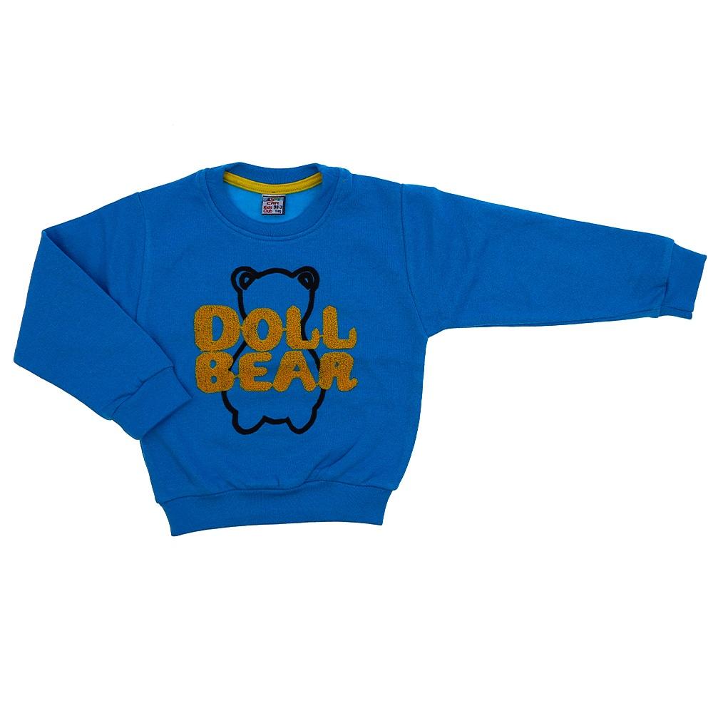 Keskincan Erkek Çocuk Doll Bear Nakışlı 2 İplik Sweat 8-12 Yaş