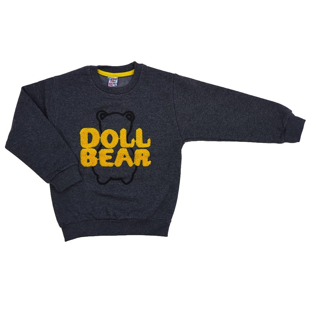 Keskincan Erkek Çocuk Doll Bear Nakışlı 2 İplik Sweat 3-7 Yaş