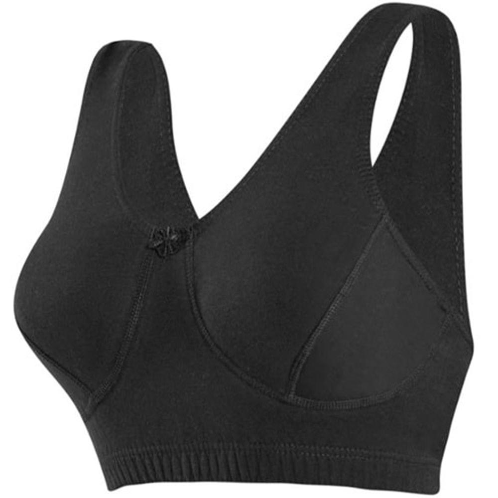 2501 Penye Body Yarım Atlet Battal Sütyen - Siyah